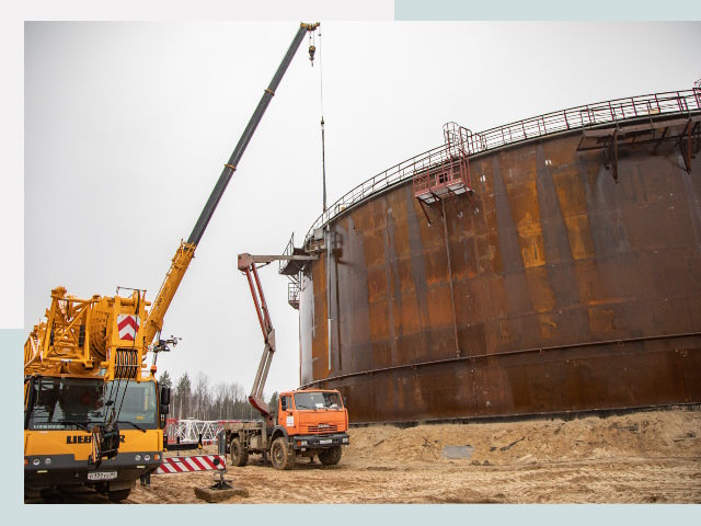 Монтаж резервуаров в Глазове от 612 руб. за м³