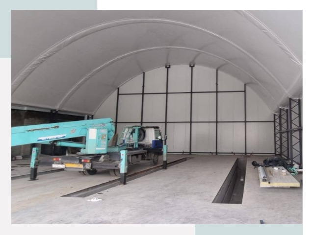 Внутреннее оснащение ангаров в Глазове